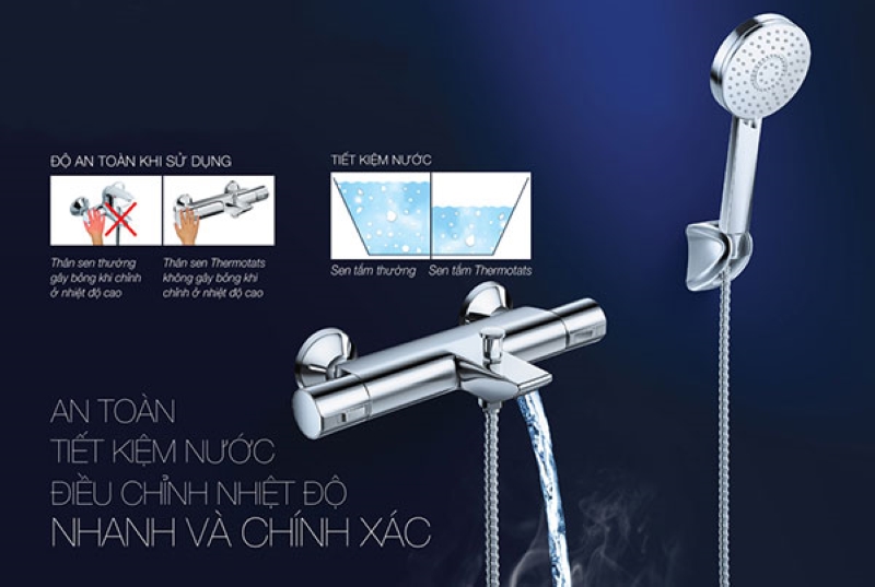 Cách sử dụng vòi hoa sen nóng lạnh, sen cây và sen nhiệt độ chuẩn nhất 4 cach su dung sen tam nhiet do